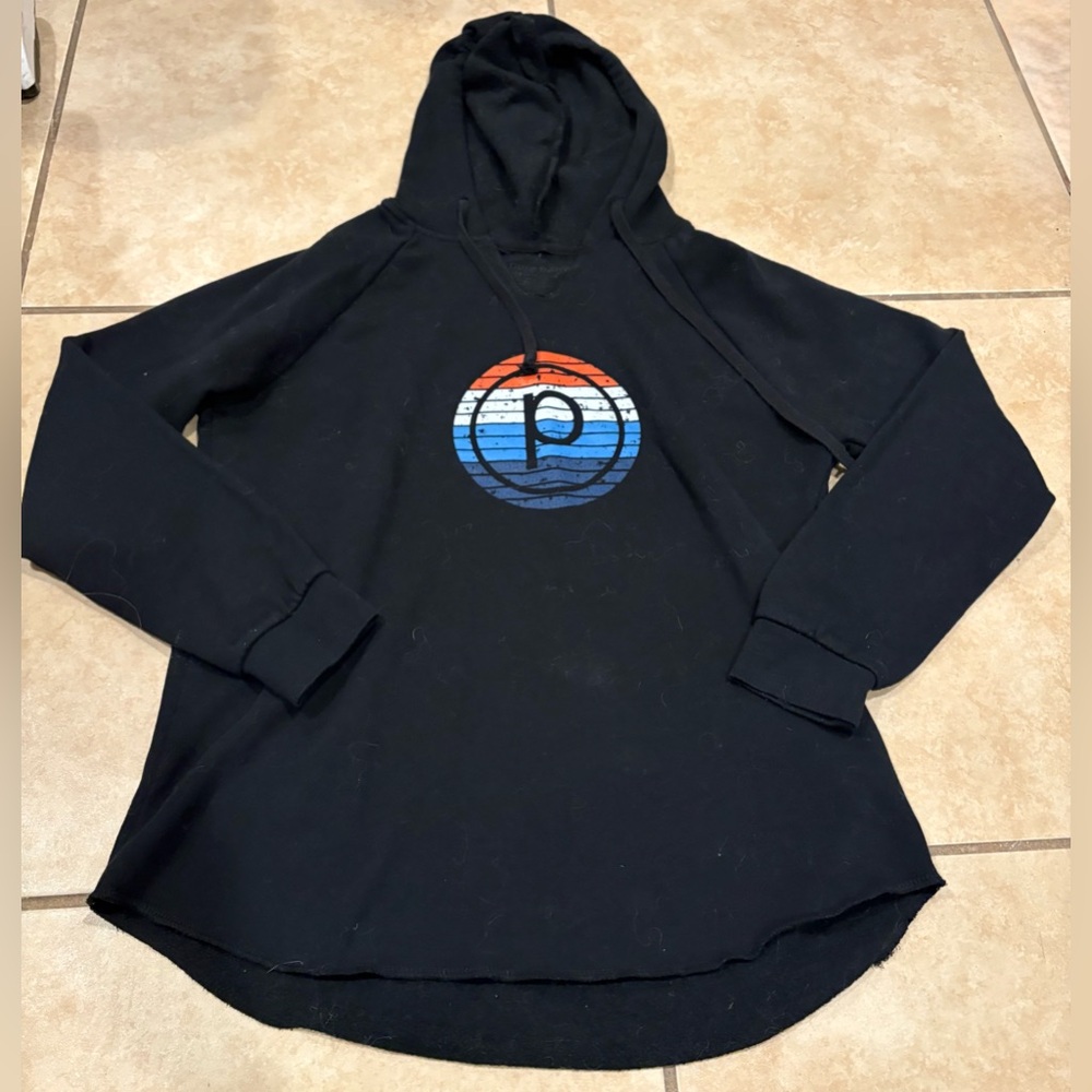Pure Barre Black Patriotic Hoodie. Size: Small